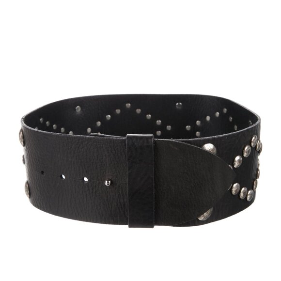 Isabel Marant Wide Leather Waist Belt, Size: XS - Picture 1 of 5